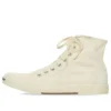 Baskets montantes Paris « Coton déchiré blanc et semelle blanche » 688752W3RC49090