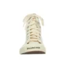 Baskets montantes Paris « Coton déchiré blanc et semelle blanche » 688752W3RC49090