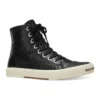Baskets montantes Paris « Cuir noir et caoutchouc blanc » 688756W3RCA1090