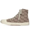 Baskets montantes Paris « Tan BB Monogram Cotton and White Rubber » 688756W3RQ12298