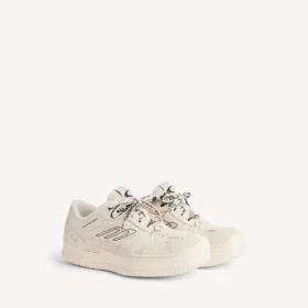 Baskets à plateforme en daim « Hamptons » pour femme, couleur beige/noir