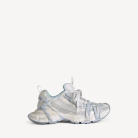 Baskets pour femme 3XL Extreme Laces Logo en blanc/blanc cassé/bleu clair