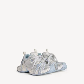 Baskets pour femme 3XL Extreme Laces Logo en blanc/blanc cassé/bleu clair