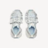 Baskets pour femme 3XL Extreme Laces Logo en blanc/blanc cassé/bleu clair