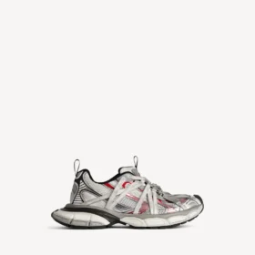 Baskets pour homme 3XL Extreme Laces B, gris/argent/rouge/noir