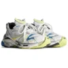 Baskets Runner 2.0 « White Yellow and Blue Mesh and Polyurethane » 779066W3RXP9074