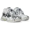 Baskets Runner Graffiti « Black and White Mesh and Nylon » 677403W3RBQ9010