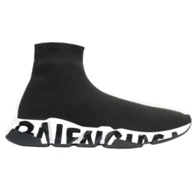 Baskets Speed 1.0 en tricot recyclé « Graffiti » « Noir » 645334W2DB71015