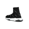 Baskets Speed 1.0 « Logo blanc, monogramme, tricot noir » 597425W2DBF1015