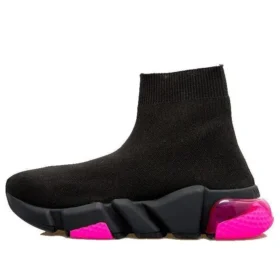Baskets Speed 1.0 « Semelle transparente, noir et rose fluo » 607543W2DBW1051