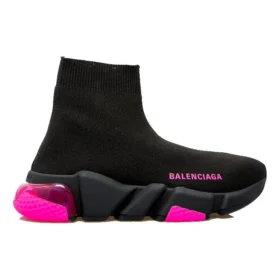 Baskets Speed 1.0 « Semelle transparente, noir et rose fluo » 607543W2DBW1051