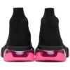Baskets Speed 1.0 « Semelle transparente, noir et rose fluo » 607543W2DBW1051