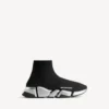 Baskets Speed 2.0 en maille recyclée pour femme, noir/argent