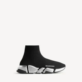 Baskets Speed 2.0 en maille recyclée pour femme, noir/argent