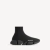 Baskets Speed 2.0 en tricot recyclé pour femme, couleur noire