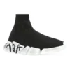 Baskets Speed 2.0 Graffiti « Tricot recyclé noir et semelle blanche » 617196W2DD41091