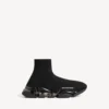 Baskets Speed 2.0 pour homme, semelle entièrement transparente, en tricot recyclé, couleur noire