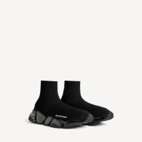 Baskets Speed 2.0 pour femme, semelle entièrement transparente, en tricot recyclé, couleur noire