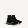 Baskets Speed 2.0 pour homme, semelle entièrement transparente, en tricot recyclé, noir/kaki Baskets Speed 2.0 pour homme, semelle entièrement transparente, en tricot recyclé, noir/kaki