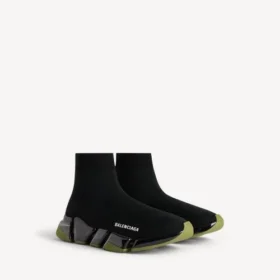 Baskets Speed 2.0 pour homme, semelle entièrement transparente, en tricot recyclé, noir/kaki
