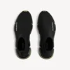 Baskets Speed 2.0 pour homme, semelle entièrement transparente, en tricot recyclé, noir/kaki Baskets Speed 2.0 pour homme, semelle entièrement transparente, en tricot recyclé, noir/kaki