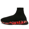 Baskets Speed 2.0 « Tricot noir avec graffiti rouge et semelle noire » 645334W2DBY1016