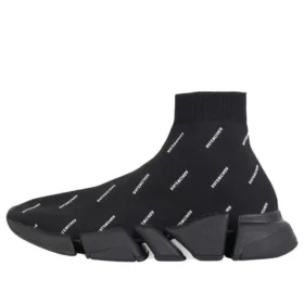 Baskets Speed 2.0 « Tricot noir avec logo blanc sur toute la surface » 617239W2DBO1090