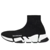 Baskets Speed 2.0 « Tricot noir brillant avec semelle blanche » 636833W2DC11091