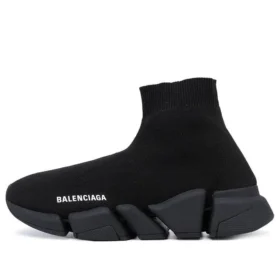 Baskets Speed 2.0 « Tricot noir brillant avec semelle noire » 636833W2AF31000