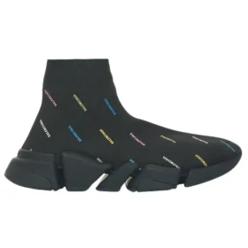 Baskets Speed 2.0 « Tricot recyclé noir avec logo multicolore sur toute la surface » 617196W2DF01088