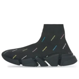 Baskets Speed 2.0 « Tricot recyclé noir avec logo multicolore sur toute la surface » 617239W2DF01088
