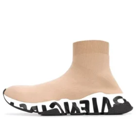 Baskets Speed Graffiti « Tricot beige avec semelle graffiti blanche et noire » 605942W2DB79791