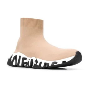 Baskets Speed Graffiti « Tricot beige avec semelle graffiti blanche et noire » 605942W2DB79791