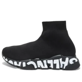 Baskets Speed Graffiti « Tricot noir, semelle graffiti blanche » 605942W2DB71006