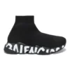 Baskets Speed Graffiti « Tricot noir, semelle graffiti blanche » 605942W2DB71006