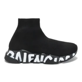 Baskets Speed Graffiti « Tricot noir, semelle graffiti blanche » 605942W2DB71006