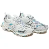 Baskets Track 1.0 « White Blue Mesh and Nylon Graffiti » 542023W3SRA9014