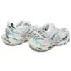 Baskets Track 1.0 « White Blue Mesh and Nylon Graffiti » 542023W3SRA9014