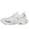 Baskets Track 1.0 « White Blue Mesh and Nylon Graffiti » 542436W3SRA9014
