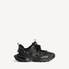 Baskets « Track Piercing » pour homme, couleur noire