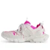Baskets Track Sock « Tricot et nylon blanc et rose fluo » 736328W3SKC9055