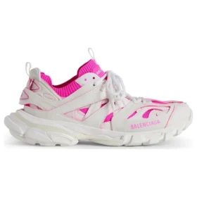 Baskets Track Sock « Tricot et nylon blanc et rose fluo » 736328W3SKC9055