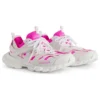 Baskets Track Sock « Tricot et nylon blanc et rose fluo » 736328W3SKC9055