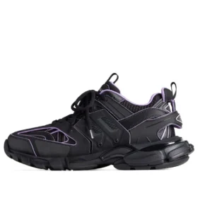 Baskets Track Sock « Tricot et nylon noir et violet clair » 736328W3SKC1058