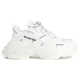 Baskets Triple S « All Over Logo – Blanc » 524039W2FA19010