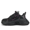 Baskets Triple S « All Over Logo – Noir et rose » 524039W2FA11050