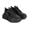 Baskets Triple S « All Over Logo – Noir et rose » 524039W2FA11050