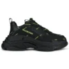 Baskets Triple S « Allover Logo – Noir et jaune fluo » 536737W2FA11070