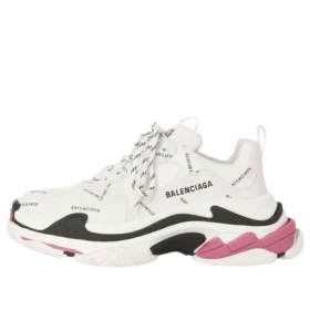 Baskets Triple S « Allover Logo White Pink » 524039W2FA49155
