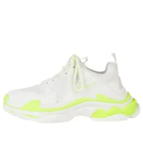 Baskets Triple S « Blanc-Jaune Fluo » 524039W2CA37390